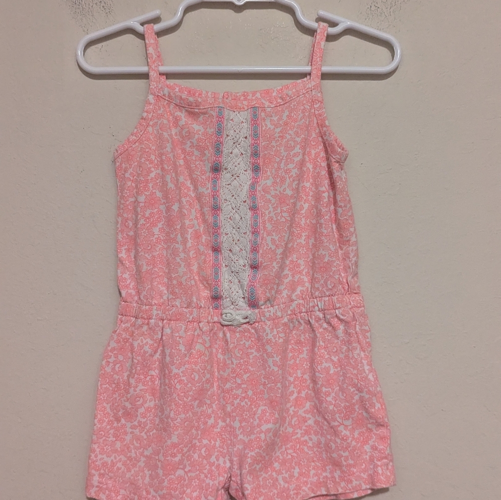 Carter's pink floral romper size 24 months